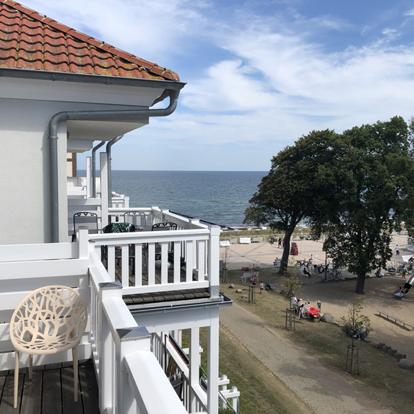 Blick vom Balkon
